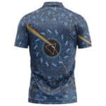 Pink Floyd Rainbow Prism Trippy Blue Icon Pattern Polo Shirt