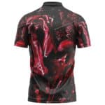 Pink Floyd Scary Skull & Flesh Grunge Red Art Badass Polo Tee
