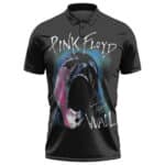 Pink Floyd The Wall Abstract Screaming Man Art Badass Polo Tee