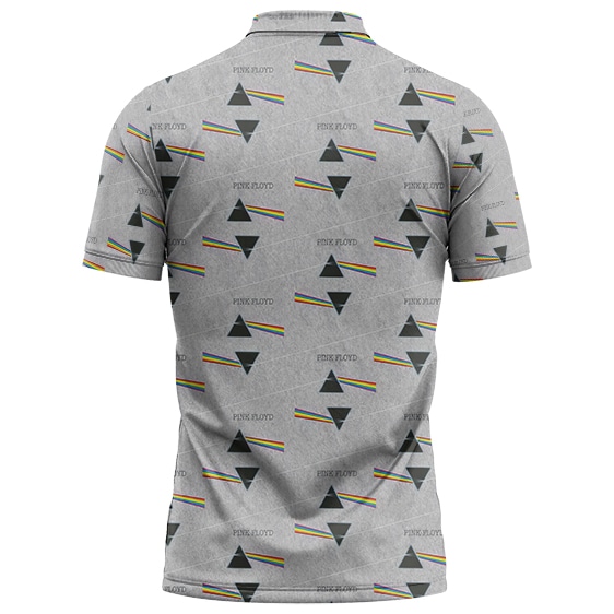 Pink Floyd Triangle Rainbow Prism Logo Pattern Tennis Shirt
