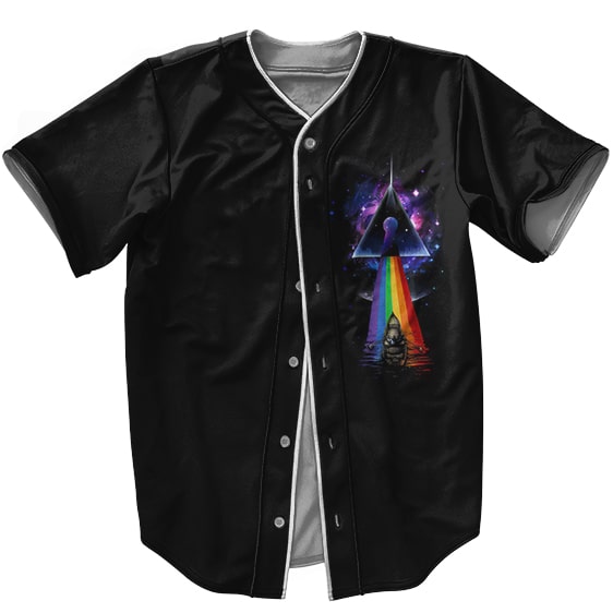 Pink Floyd Trippy Rainbow Prism Galaxy Art Dope Baseball Jersey