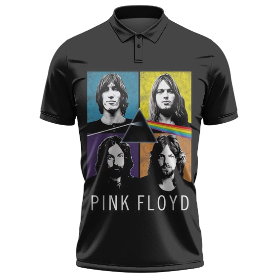 Rock Band Pink Floyd Rainbow Prism Members Photo Art Tennis Shirt