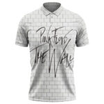 Rock Band Pink Floyd The Wall Brick Pattern White Tennis Shirt