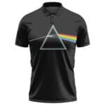 The Dark Side Of The Moon Pink Floyd Grunge Logo Art Polo Tee