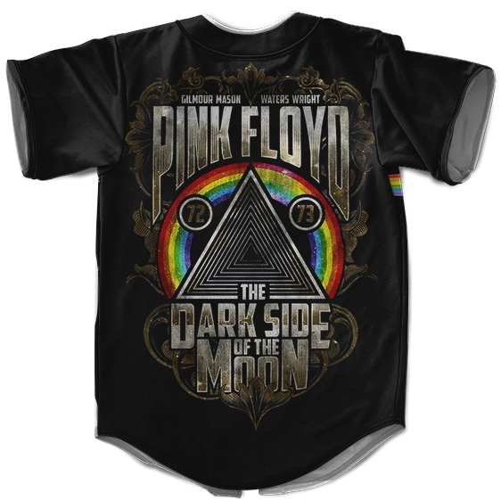 The Dark Side Of The Moon Pink Floyd Rainbow Art Dope Baseball Jersey