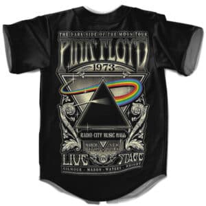 The Dark Side Of The Moon Tour Pink Floyd Poster Dope Baseball Jersey