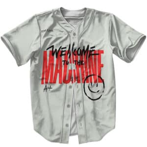 Welcome To The Machine Smiley Face Pink Floyd Baseball Jersey
