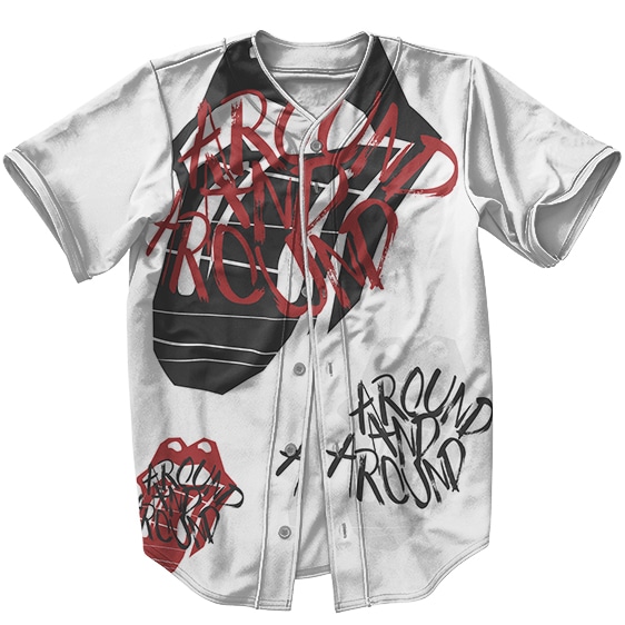 Around And Around The Rolling Stones Song Art Baseball Jersey