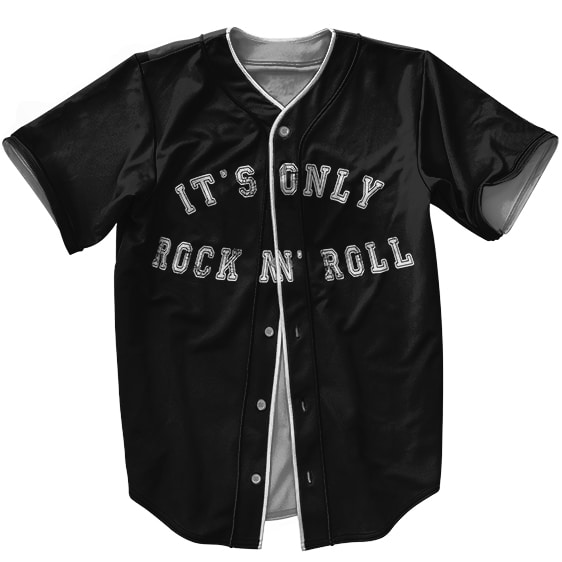 It's Only Rock N' Roll The Rolling Stones Black Baseball Jersey
