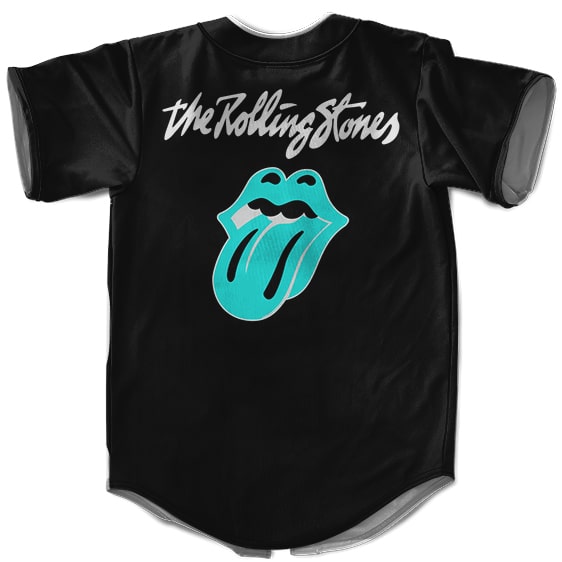 The Rolling Stones 50 Years Logo Black Baseball Jersey