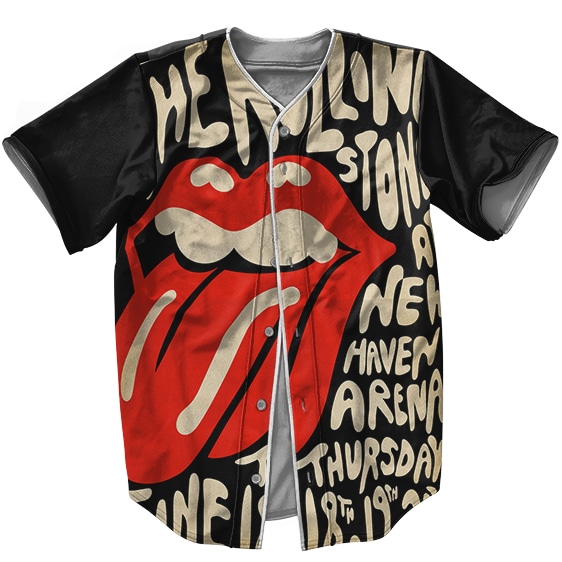 The Rolling Stones At New Haven Arena Classic Art Baseball Jersey