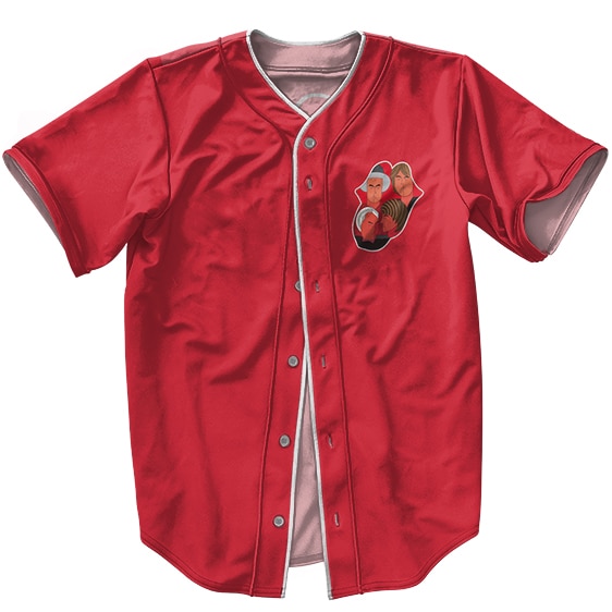 The Rolling Stones Band Members Art Red Baseball Jersey