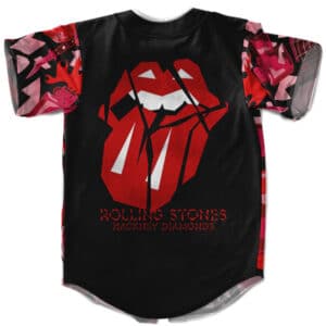 The Rolling Stones Hackney Diamonds Grunge Logo Art Baseball Jersey