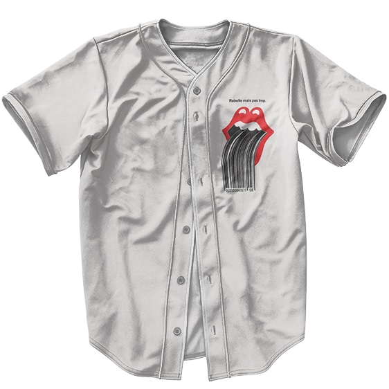 The Rolling Stones Rebelle Mais Pas Trop Logo Baseball Jersey