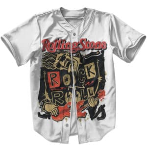 The Rolling Stones Rock N' Roll Classic Logo Baseball Jersey