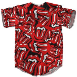 The Rolling Stones Tongue Logo Pattern Cool Baseball Jersey