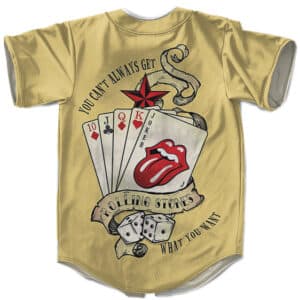 You Can't Always Get What You Want The Rolling Stones Baseball Jersey