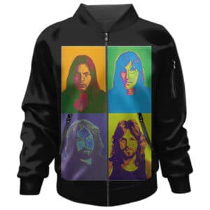 American Band Pink Floyd Members Portrait Pop Art Bomber Jacket