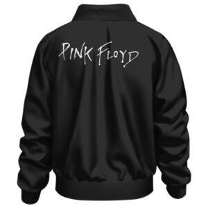 American Band Pink Floyd Name Logo Black Bomber Jacket
