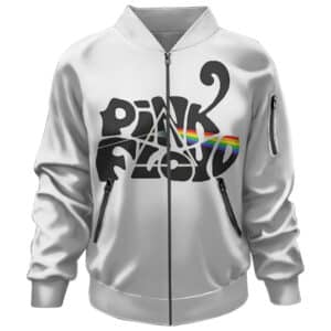 American Rock Band Pink Floyd Name Rainbow Logo Bomber Jacket