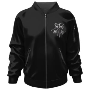 Pink Floyd B-Side Welcome To The Machine Black Bomber Jacket