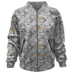 Pink Floyd Band Rainbow Prism Smoke Pattern Bomber Jacket