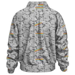 Pink Floyd Band Rainbow Prism Smoke Pattern Bomber Jacket
