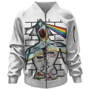 Pink Floyd Dark Side Of The Moon X Division Bell Poster Bomber Jacket