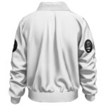 Pink Floyd Division Bell Half Face Statue Logo White Bomber Jacket