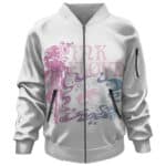 Pink Floyd Floating Pig Dusty Logo Art Bomber Jacket