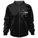 Pink Floyd It’s In My DNA Fingerprint Art Black Bomber Jacket