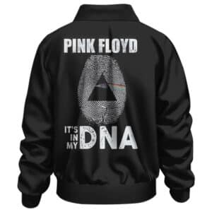 Pink Floyd It’s In My DNA Fingerprint Art Black Bomber Jacket