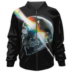 Pink Floyd Rainbow Flare Skull Art Logo Epic Bomber Jacket