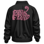 Rock Band Pink Floyd Pink Pig Icon Logo Black Bomber Jacket