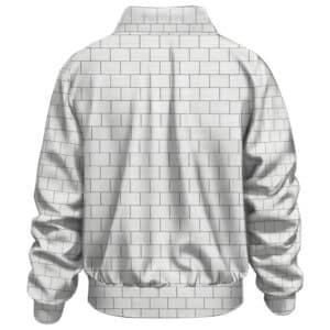 Rock Band Pink Floyd The Wall Brick Pattern White Bomber Jacket