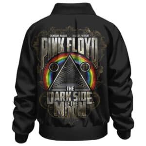 The Dark Side Of The Moon Pink Floyd Rainbow Art Bomber Jacket