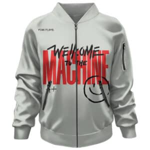 Welcome To The Machine Smiley Face Pink Floyd Bomber Jacket