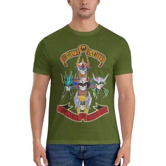 Bronze Saints Appetite for Seventh Sense Guns N' Roses Men's T-Shirt