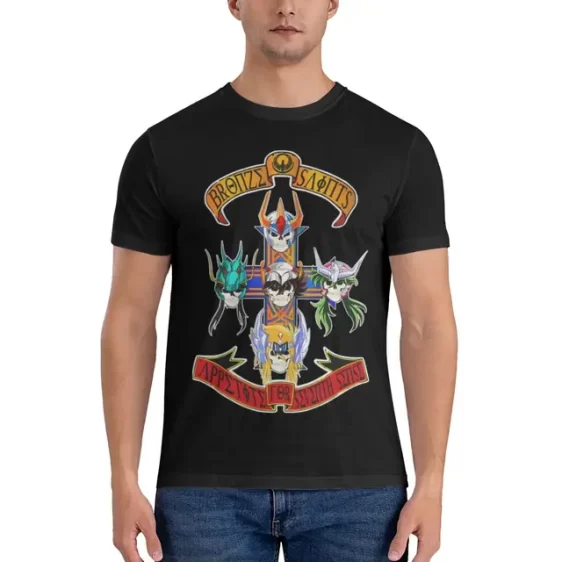 Bronze Saints Appetite for Seventh Sense Guns N' Roses Men's T-Shirt