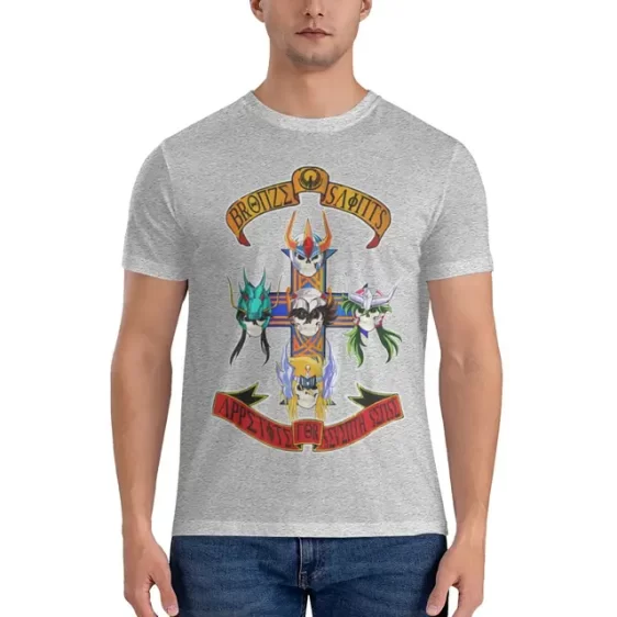 Bronze Saints Appetite for Seventh Sense Guns N' Roses Men's T-Shirt