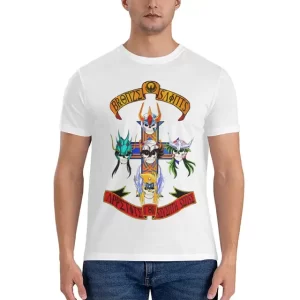 Bronze Saints Appetite for Seventh Sense Guns N' Roses Men's T-Shirt