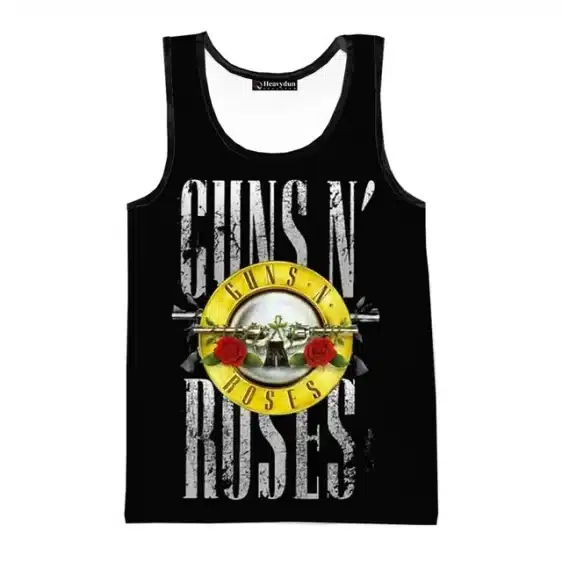 Classic Guns N' Roses Bold Yellow Emblem Logo Unisex Tank Top