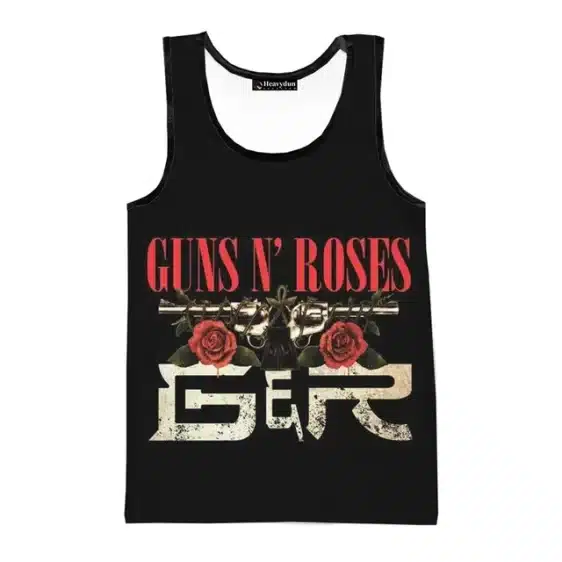 Classic Guns N' Roses G&R Dual Gun Rose Unisex Tank Top