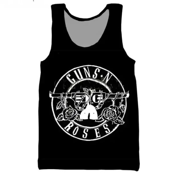 Classic Guns N' Roses Monochrome Logo Black Unisex Tank Top