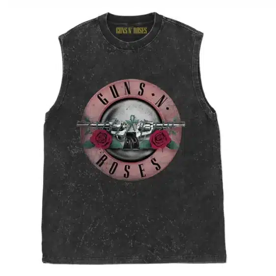 Classic Rock Band Guns N' Roses Old Pink Logo Unisex Tank Top