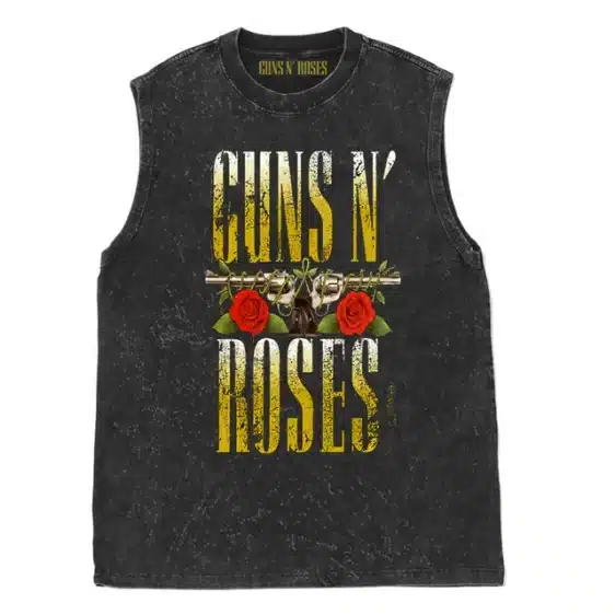 Grunge Guns N' Roses Name Logo Graphic Unisex Tank Top