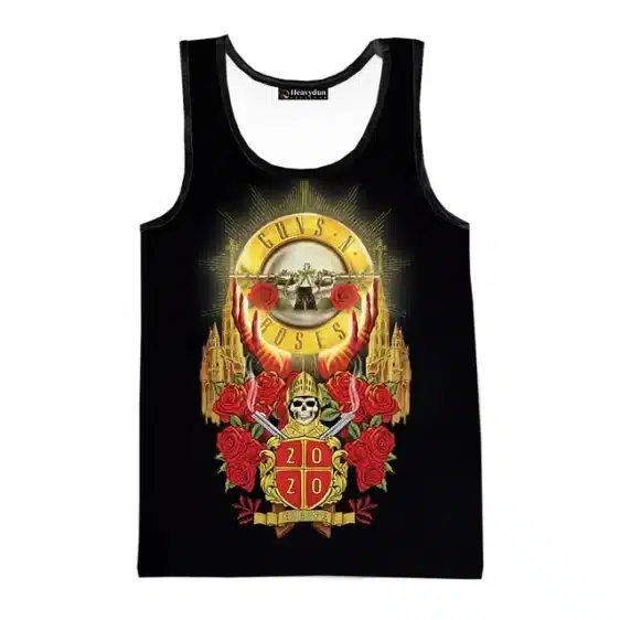 Guns N' Roses 2020 European Tour Gold Kingdom Unisex Tank Top