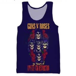 Guns N' Roses 30th Anniversary Skull Tribute Unisex Tank Top