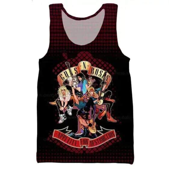 Guns N' Roses Appetite for Destruction Cartoon Unisex Tank Top