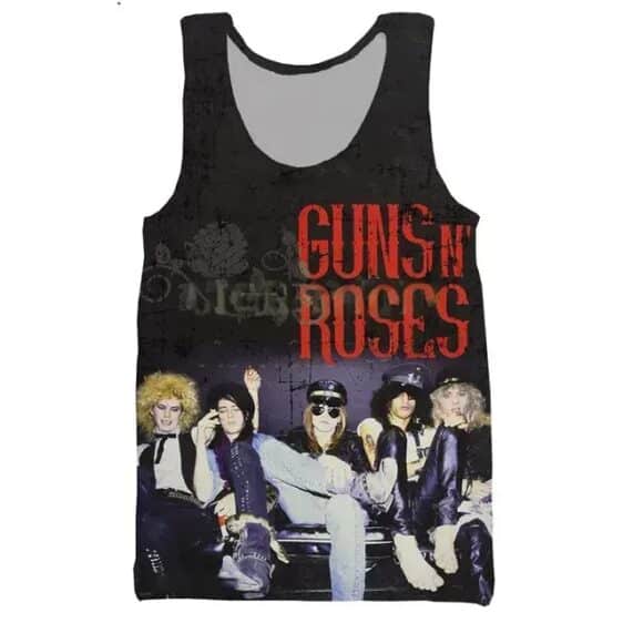 Guns N' Roses Band Portrait Grunge Style Unisex Men's Tank Top